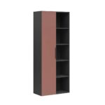 Locking bookcase with shelves 80