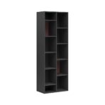 bookcase with lots of shelves