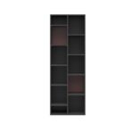 bookcase with asymmetrical shelves