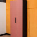 szafa biurowa premium z frontem w kolorze cegły