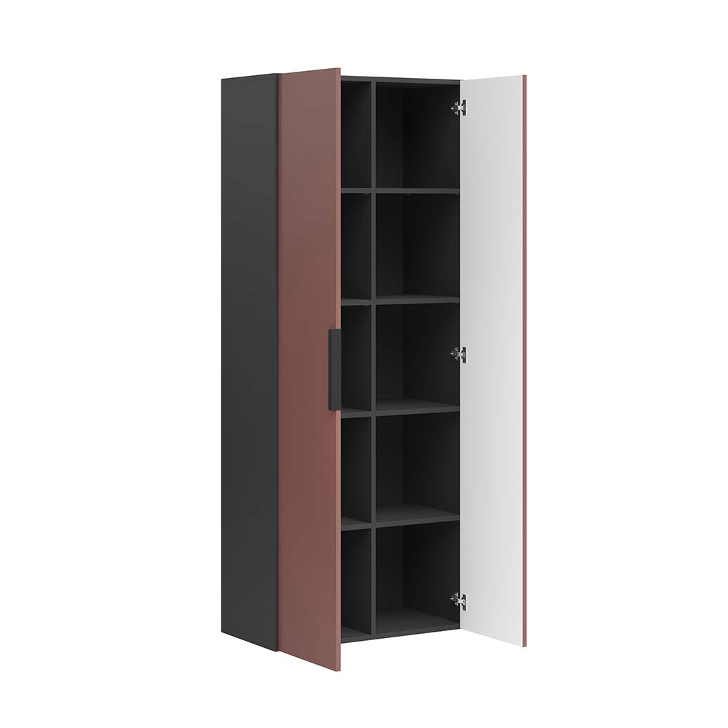 closet with shelves