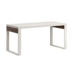 Desk with furniture board top, light 160