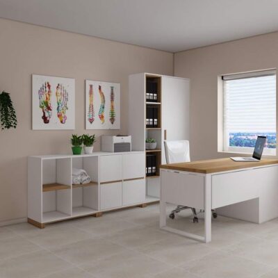 white physiotherapy furniture