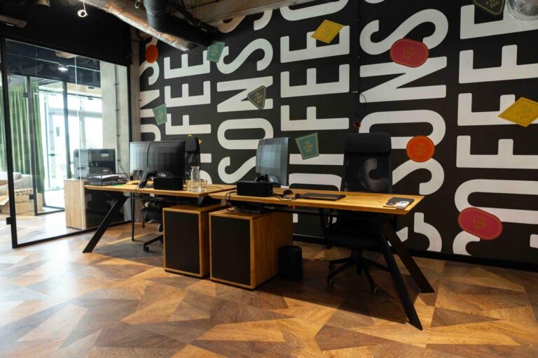 Furniture for Coffee & Sons office and showroom in Lublin