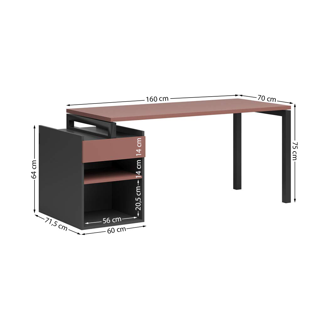 biurko-korporacyjne-z-wbudowanym-kontenerkiem biurko korporacyjne z wbudowanym kontenerkiem