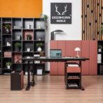 biurko regulowane z systemem antykolizyjnym