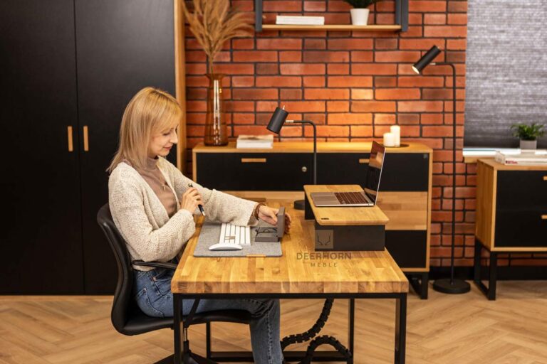 solid wood desk
