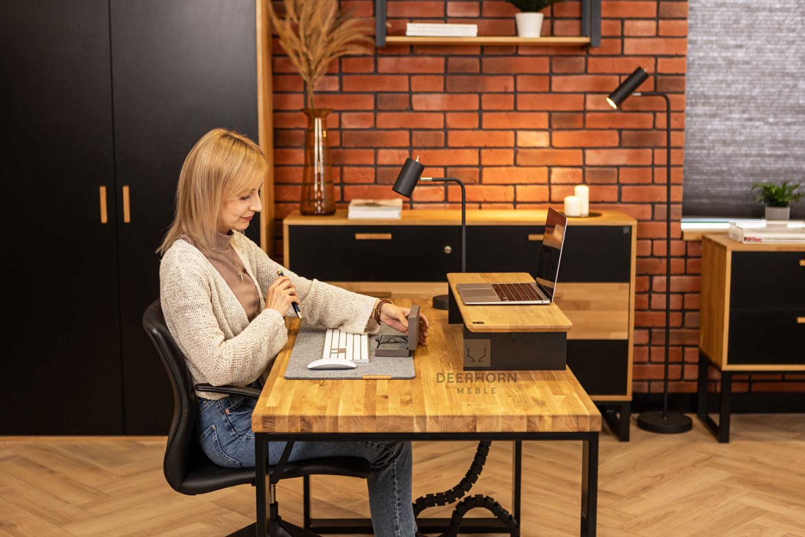 solid wood desk