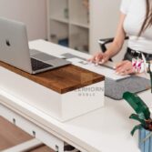 desk with space for documents