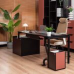 komplet mebli gabinetowy elegancki