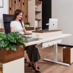 furniture set with electric desk
