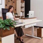 furniture set with electric desk