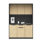 kuchnia biurowa jasno szara