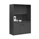 Dark kitchenette for the company