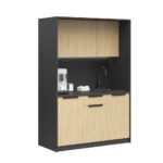 Office kitchen with LED lighting