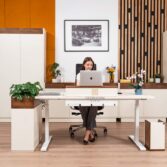 office furniture with adjustable desk