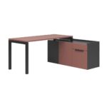 Corner desk, corner desk for office with capacious container