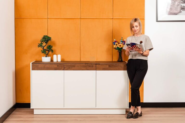 modern matt white dresser