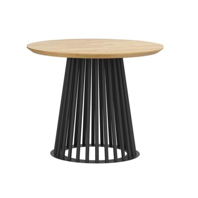 high table with metal tubes in the frame