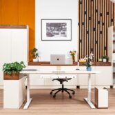 office furniture set with adjustable desk