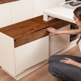 desk with side pedestal