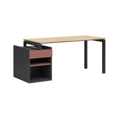 desk with pedestal with drawer