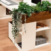 decorative free-standing flowerbed