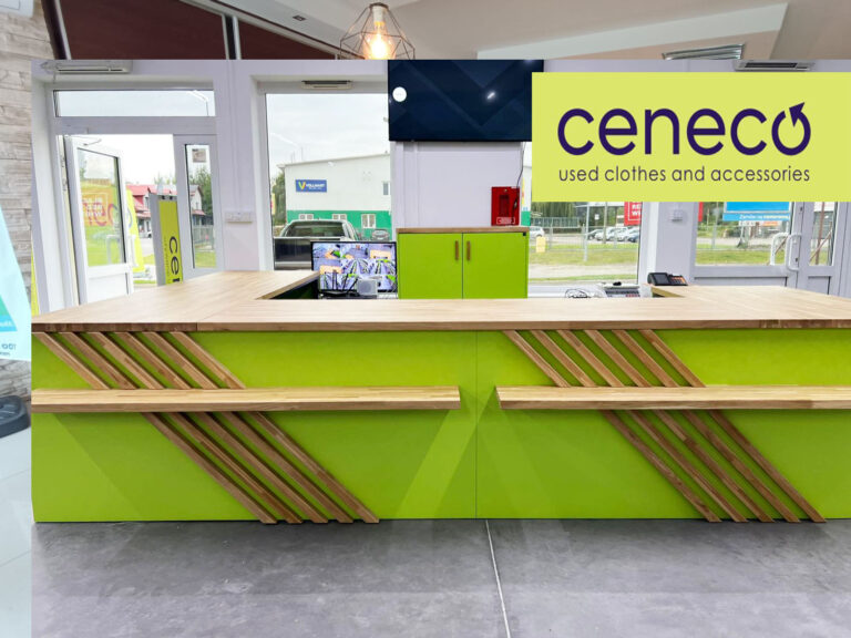 Ceneco clothing store furniture
