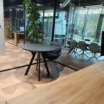 All black premium round table