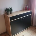 Modern wooden dresser with drawer