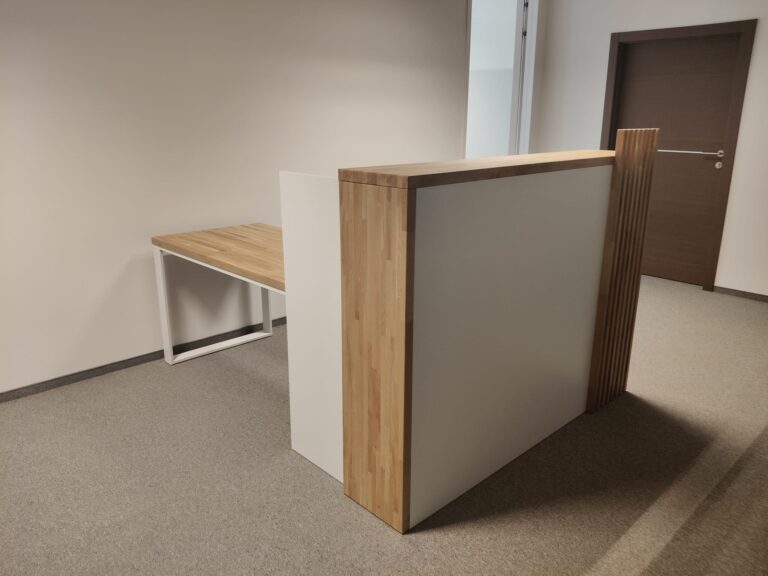 Reception counter for the Labify company from Gdansk, Poland