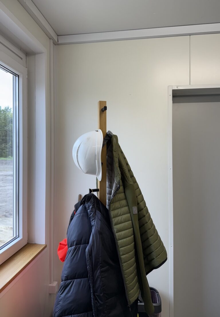 Sturdy clothes rack for company backroom