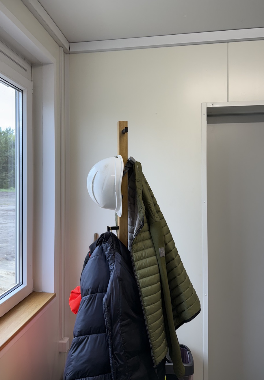 Sturdy clothes rack for company backroom