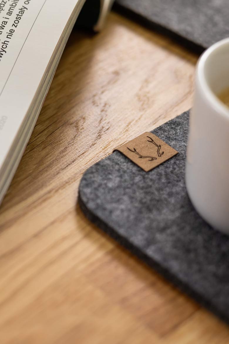 podkladka filcowa pod kawe