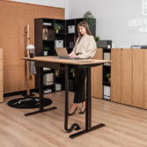 Adjustable desk for healthy work