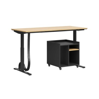 desk with adjustable function and printer cabinet