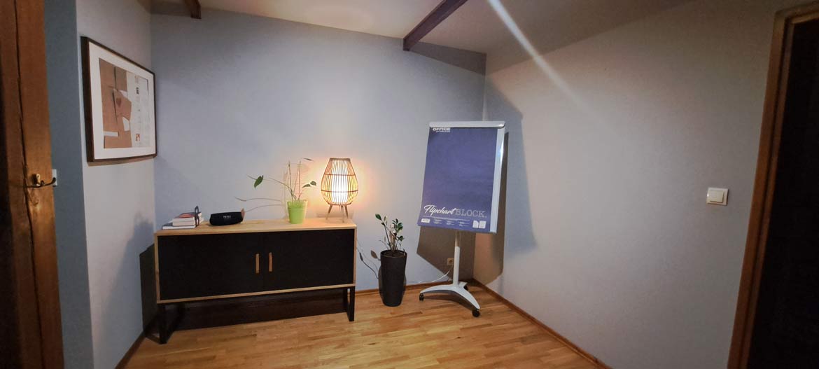 Domowe biuro na poddaszu dla Pani Marty