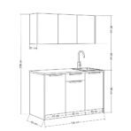 Kuchnia biurowa do pomieszczenia socialnego