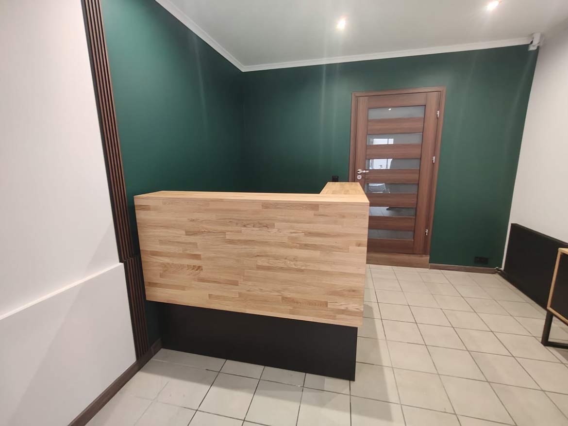 Reception counter for a law office in Zory near Rybnik