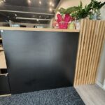 Small reception counter with fins for an accounting office from Nowy Sącz