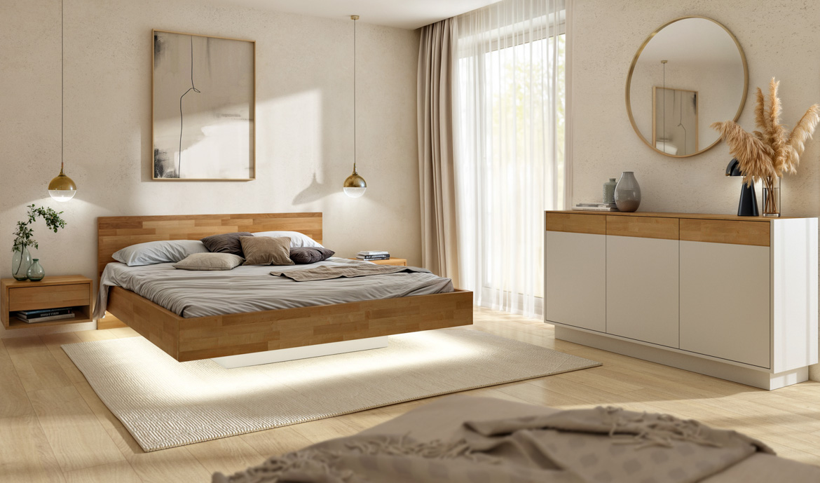 modern-bedroom-in-premium-style-with-wood-elements-and-lighting modern bedroom in premium style with wood elements and backlighting