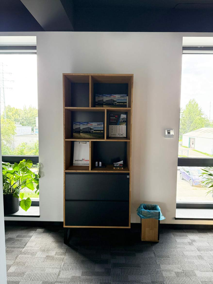Bookcase with drawers for Mrs. Marta from Gdynia