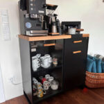 Cabinet under the coffee machine for a customer from Germany