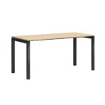 sturdy work desk with metal construction