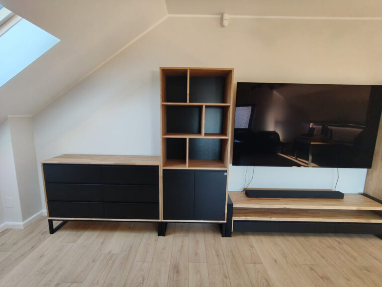 Furniture construction in the attic of Mr. Karol's house in Paniówki