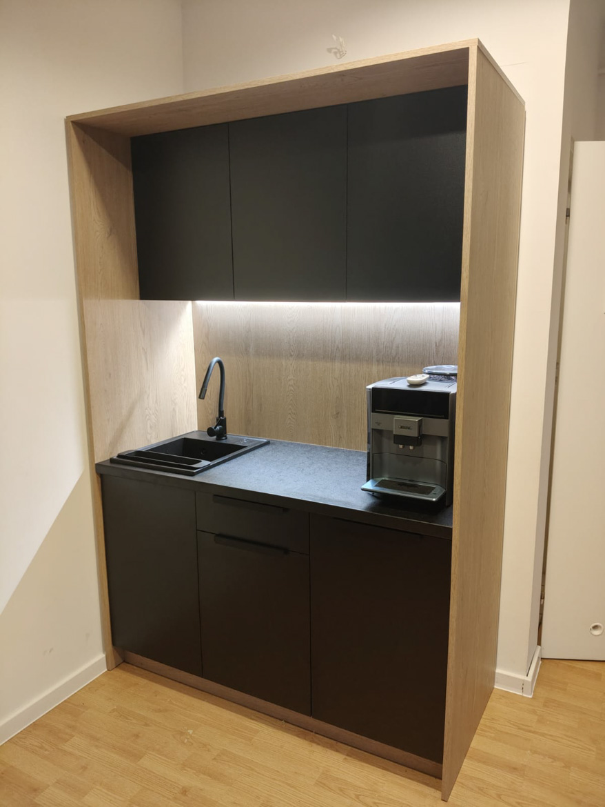 Kitchenette for Mr. Matthew for the company kitchen in Wyszków near Warsaw