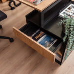 desk for biru worker with side container