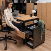 desk ideal for open space