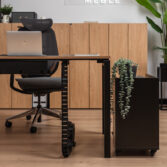 desk with capacious pedestal for documents