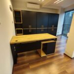 Desk with built-in cabinets for Ms. Anna from the financial industry in Krakow
